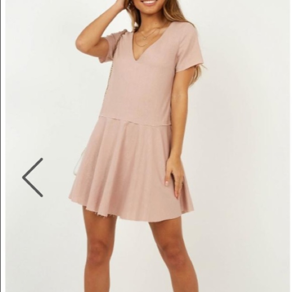 NWT Showpo Blush Linen Dress